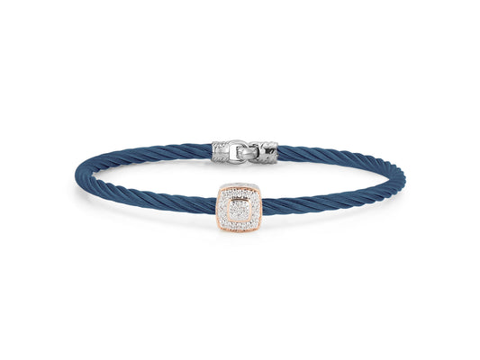 Blueberry Cable Essential with Single Large Square Diamond 04-24-S794-1 | D07748
