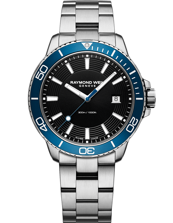 Tango 300 Men's Quartz Steel Blue Diver Watch 8260-ST3-20001