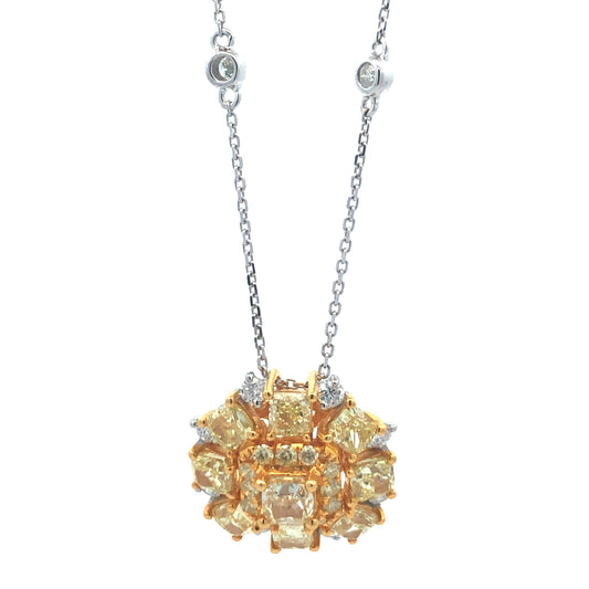 Yellow Diamond Necklace N01809