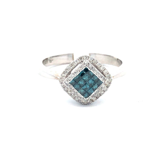 Blue Diamond Ring R03017