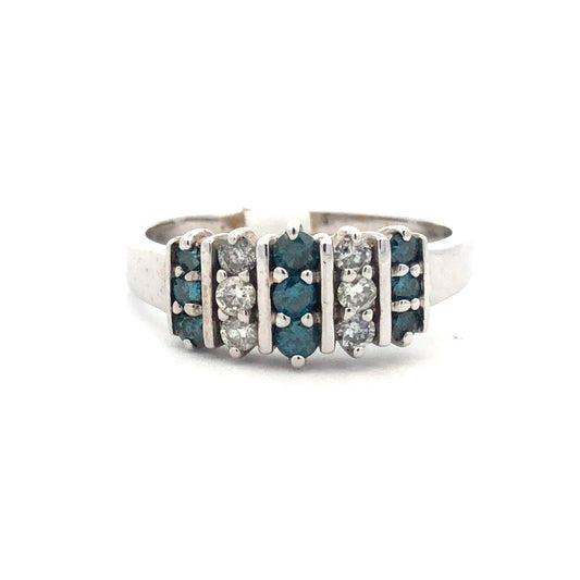 Blue Diamond Ring R12075