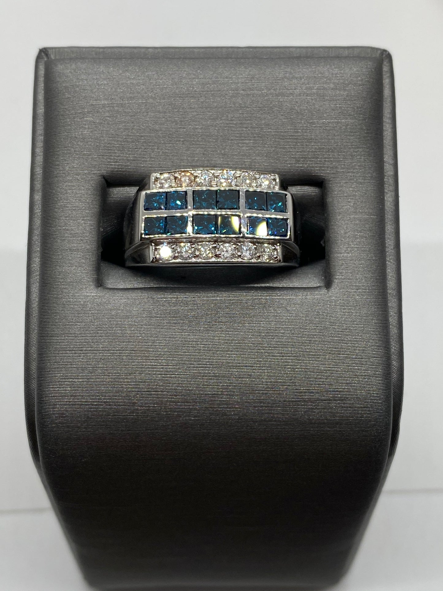 Men's Blue Diamond Ring R12197