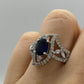 Blue sapphire Ring R14937 - Royal Gems and Jewelry