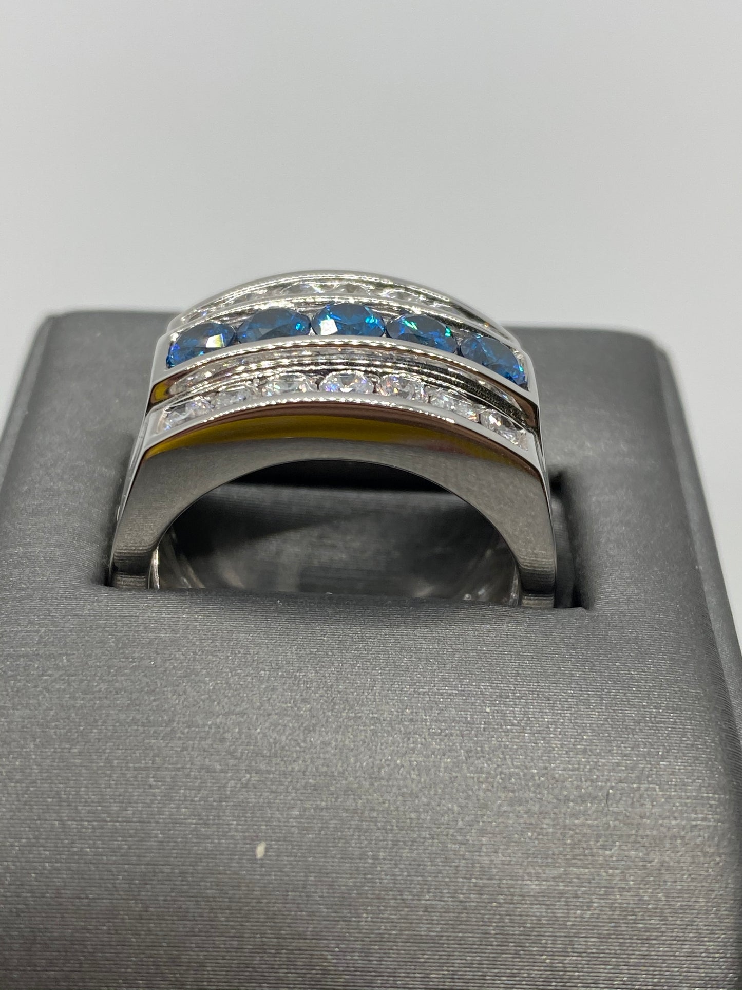 Men's Blue Diamond Ring R20495