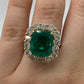Emerald Ring R20682 - Royal Gems and Jewelry