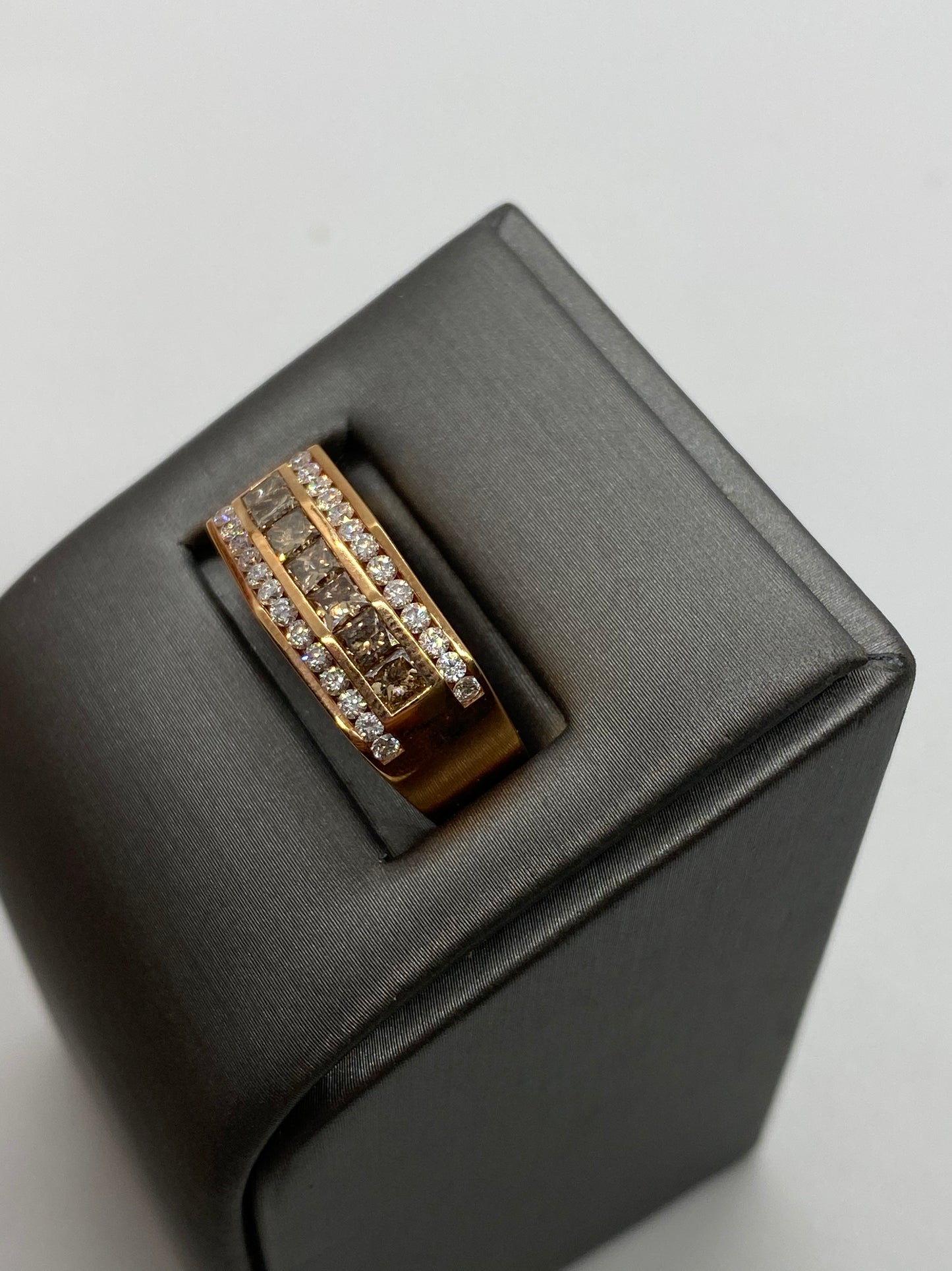 Men's Chocolate Diamond Ring R20718 - Royal Gems and Jewelry