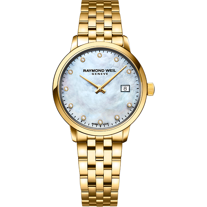 Toccata Ladies Classic Gold Diamond Steel Watch, 29mm 5985-P-97081 | W09047