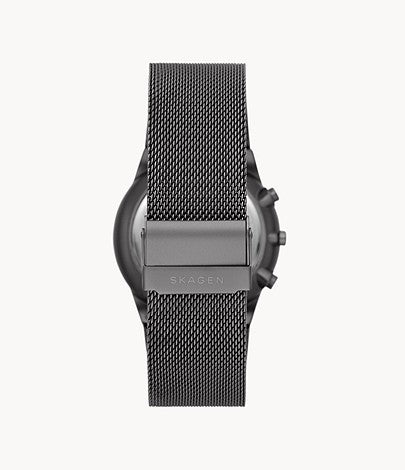 Skagen Melbye Chronograph Charcoal Stainless Steel Mesh Watch W12674