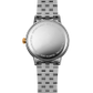 Toccata Men's Classic Two-tone White Dial Quartz Watch, yellow gold PVD  5485-STP-00300