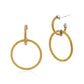 Alor Yellow Cable Double Hoop Drop Earrings 03-37-9623-0 | D04654