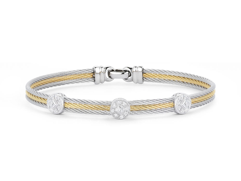 Alor Grey Cable Stackable Bracelet 04-34-S832-1 | D06057