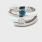 BLUE DIAMOND RING R23369