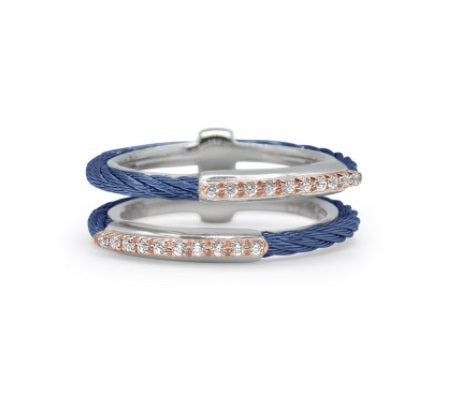 Blueberry Cable Petite Channel Bar Ring 02-24-1144-1 | D07726