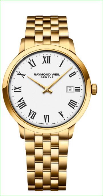 Toccata Men's Classic PVD Gold White Dial Quartz Watch, W12787