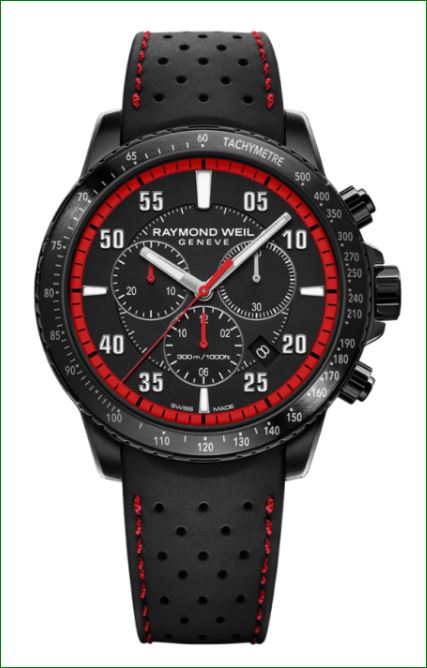 Tango 300 Men's Quartz Chronograph Black Rubber Strap Watch, W12776