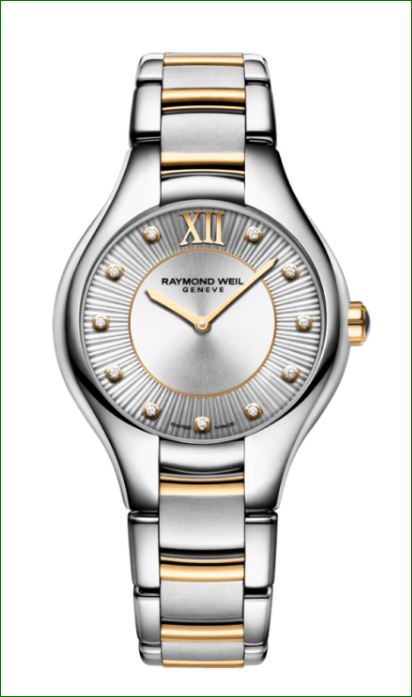 Noemia Ladies Quartz Two-tone PVD Watch, W12784