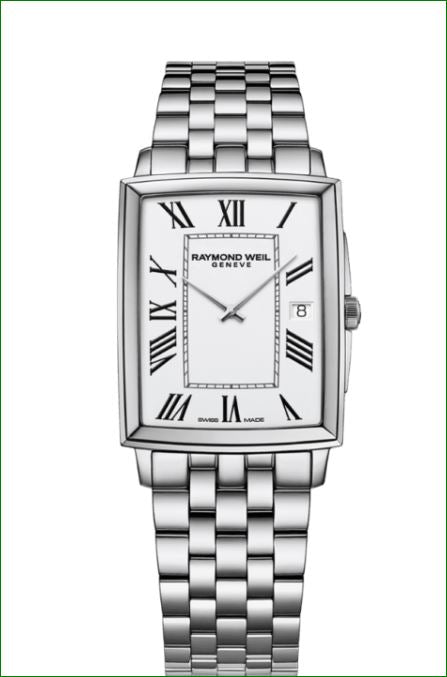 Toccata Men's Classic Rectangular Stainless Steel Watch, W12786