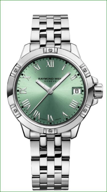 Tango Classic Ladies Quartz Green Dial Steel Date Watch, W12781