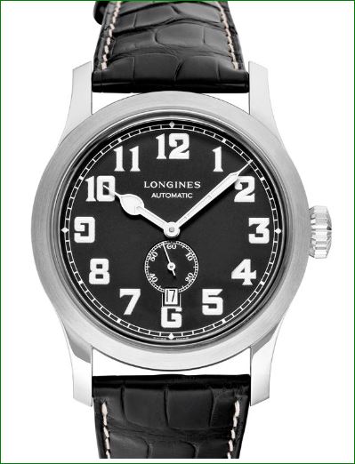 Heritage Miltary Automatic Black Leather L28114530 | W09289