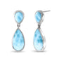 Double Pear Larimar Earrings EBASI09-00 | D03833