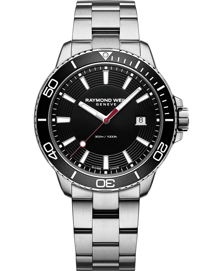 Tango 300 Men's Quartz Steel Black Diver Watch 8260-ST1-20001 | W09439