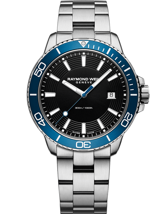 Tango 300 Men's Quartz Steel Blue Diver Watch 8260-ST3-20001