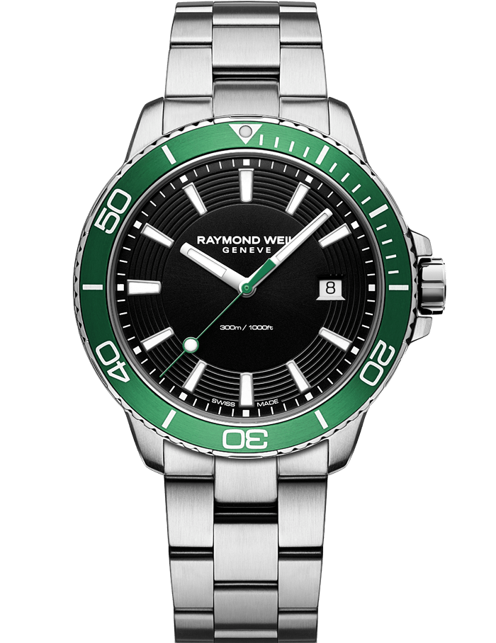 Tango 300 Men's Quartz Steel Green Diver Watch 8260-ST7-20001 | W09647