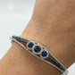 Blue Diamond Bangle  BG02022 - Royal Gems and Jewelry