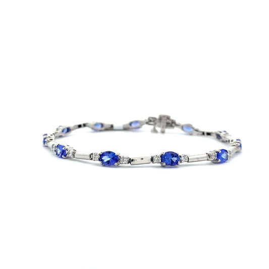 Tanzanite Bracelet BR02662 - Royal Gems and Jewelry