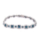 Blue Diamond Bracelet BR03032 - Royal Gems and Jewelry