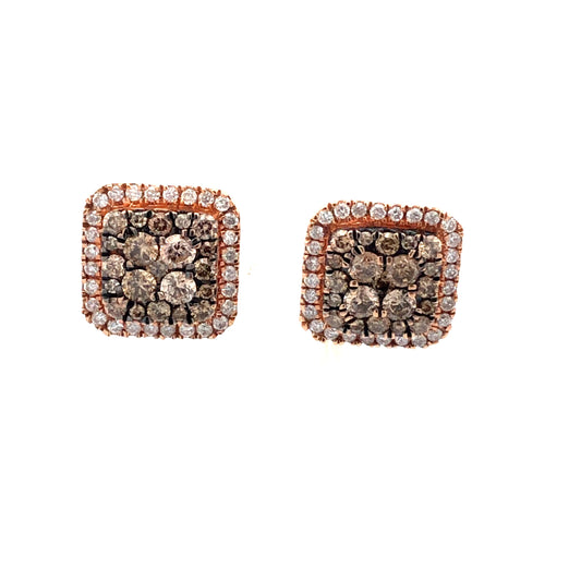 Chocolate Diamond Earring E07330 - Royal Gems and Jewelry