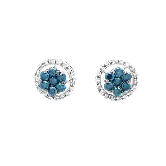 Blue Diamond Earring E09539