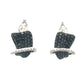 Black Diamond Earring E10201 - Royal Gems and Jewelry