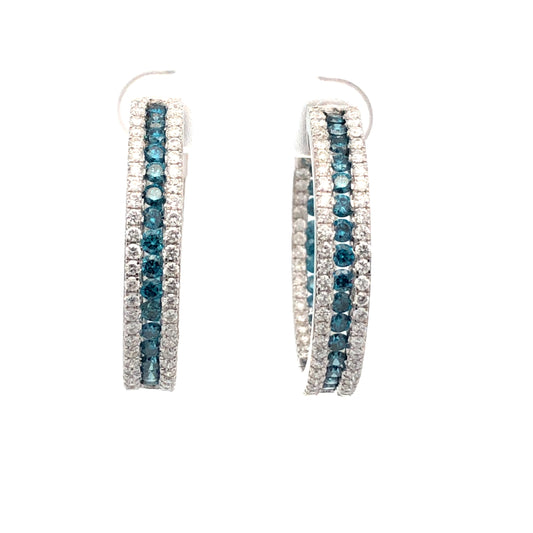 Blue Diamond Earring E11328