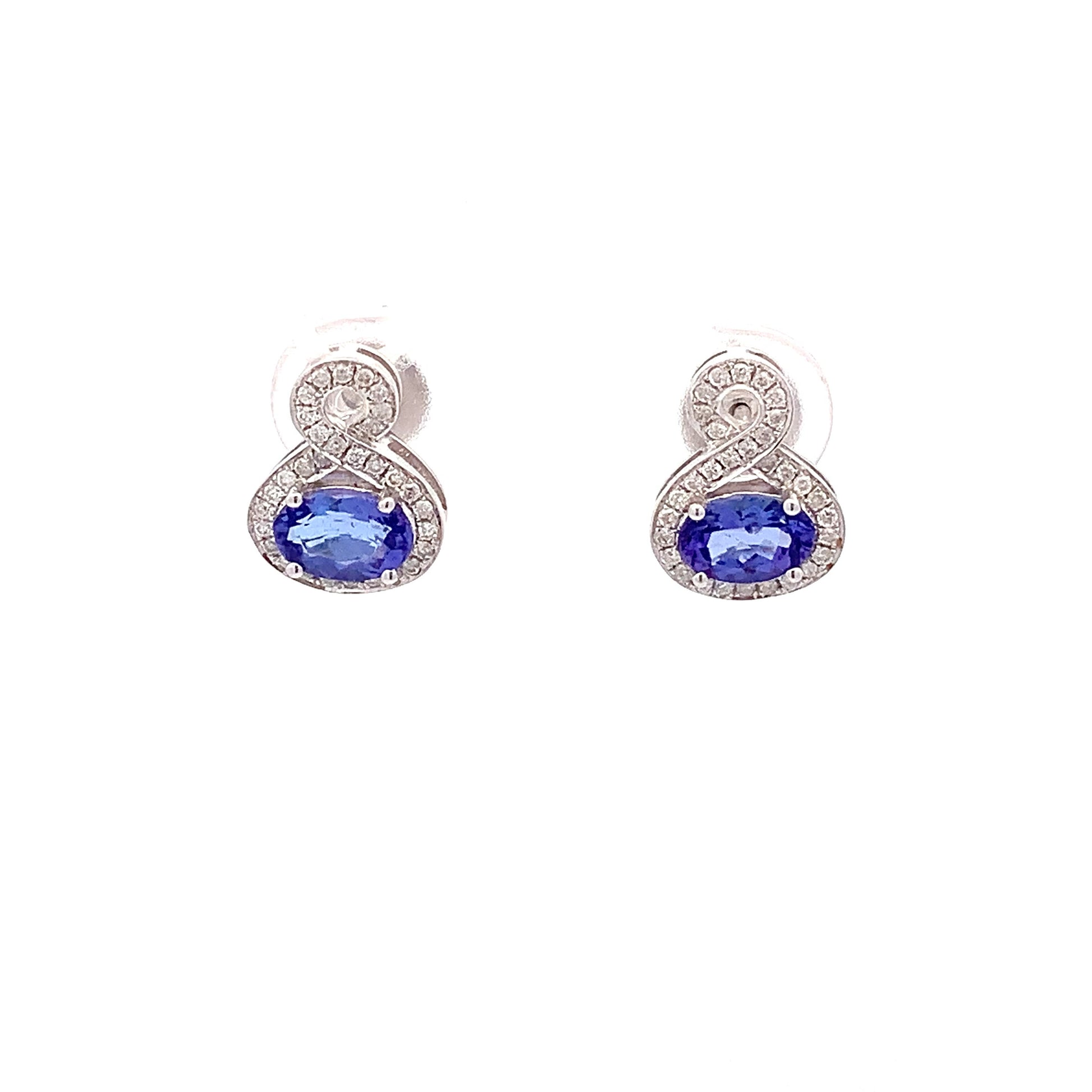 Tanzanite Earring E11351 - Royal Gems and Jewelry