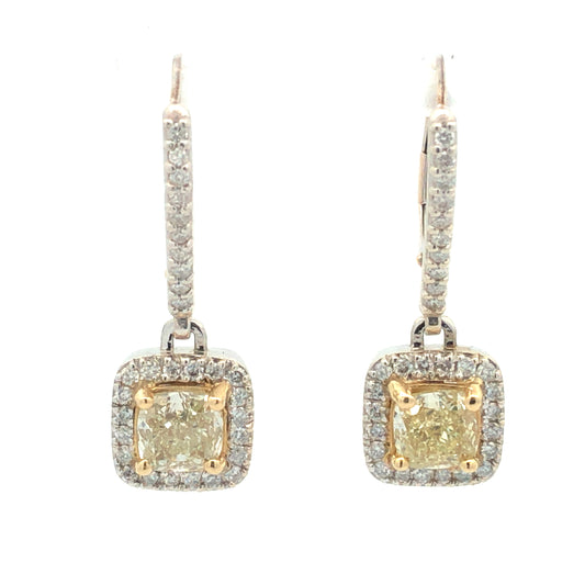 Yellow Diamond Earrings E11610