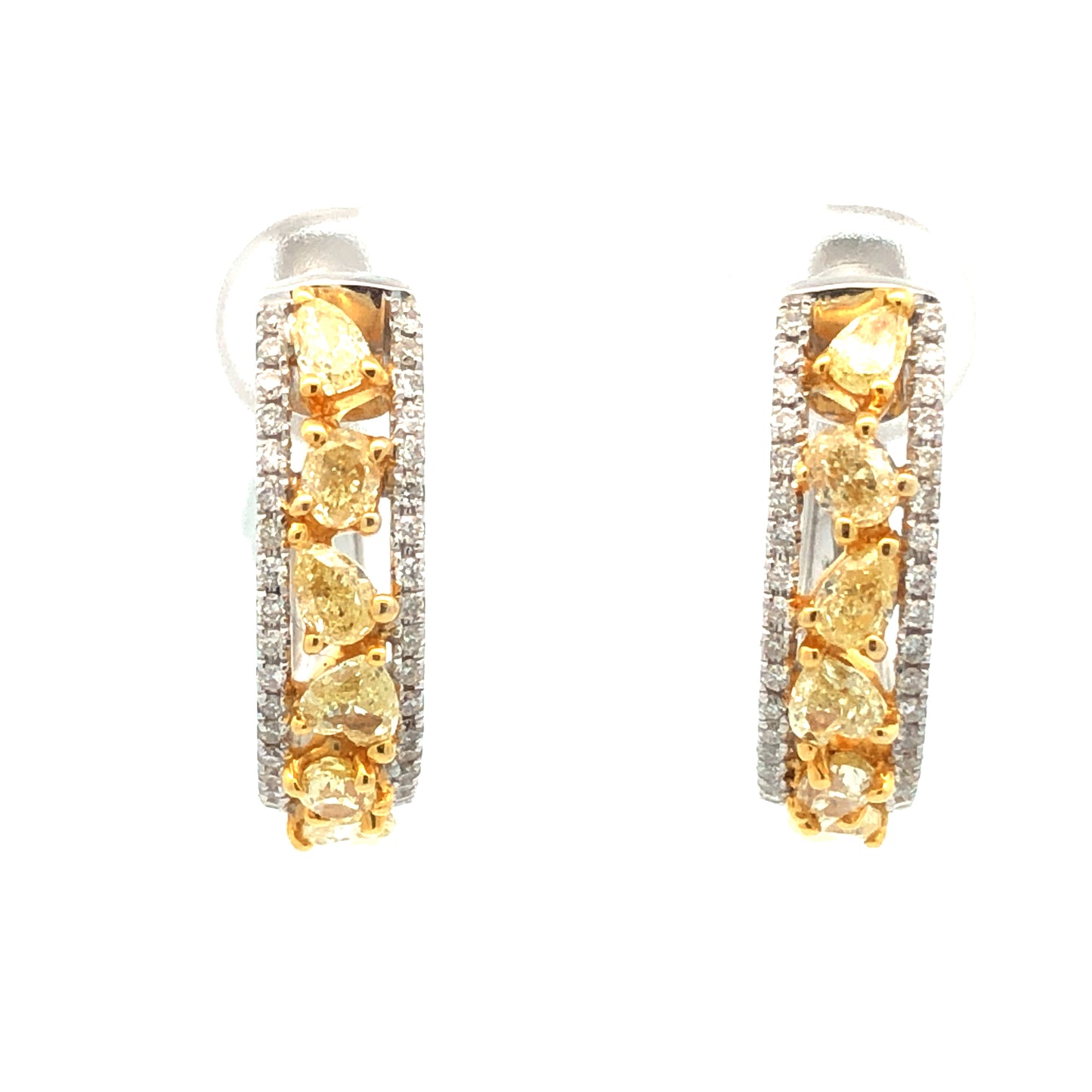 Yellow Diamond Earrings E12532