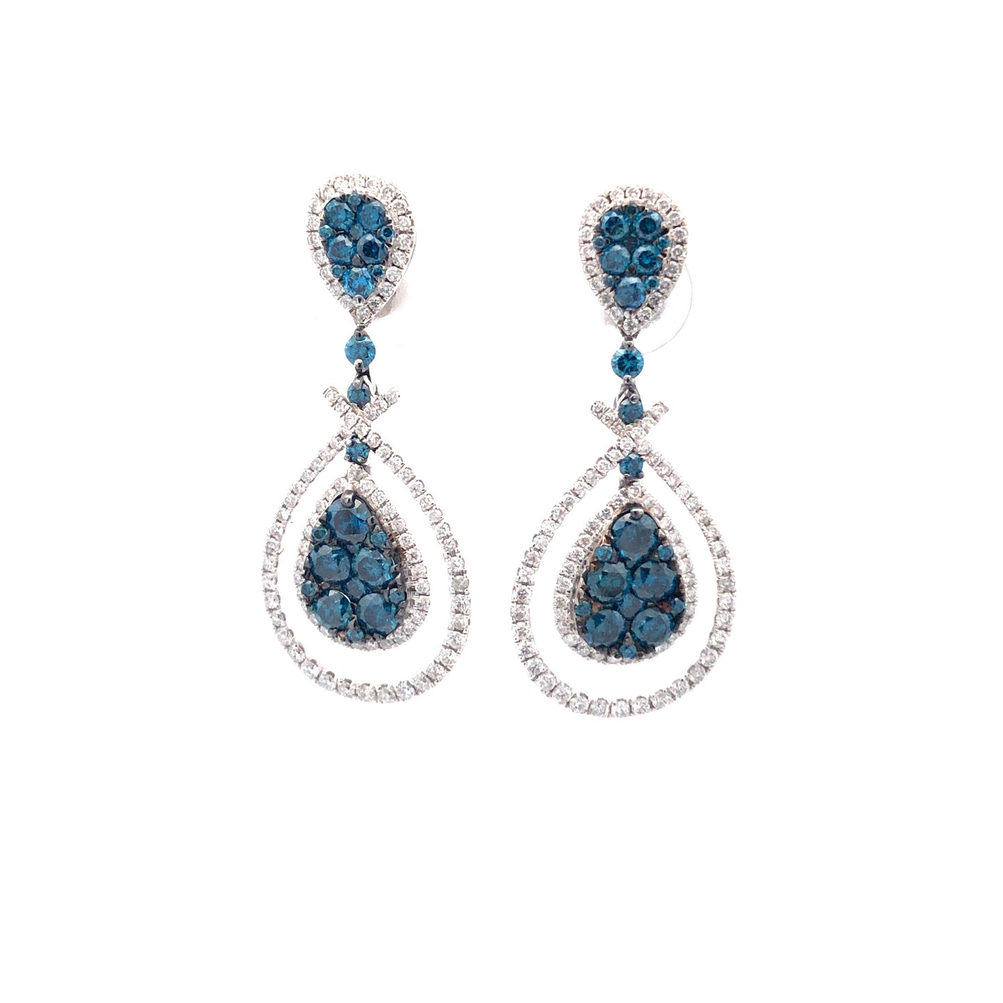 Blue Diamond Earring E12548