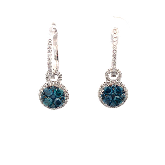 Blue Diamond Earring E12552