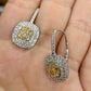 Yellow Diamond Earrings E12703