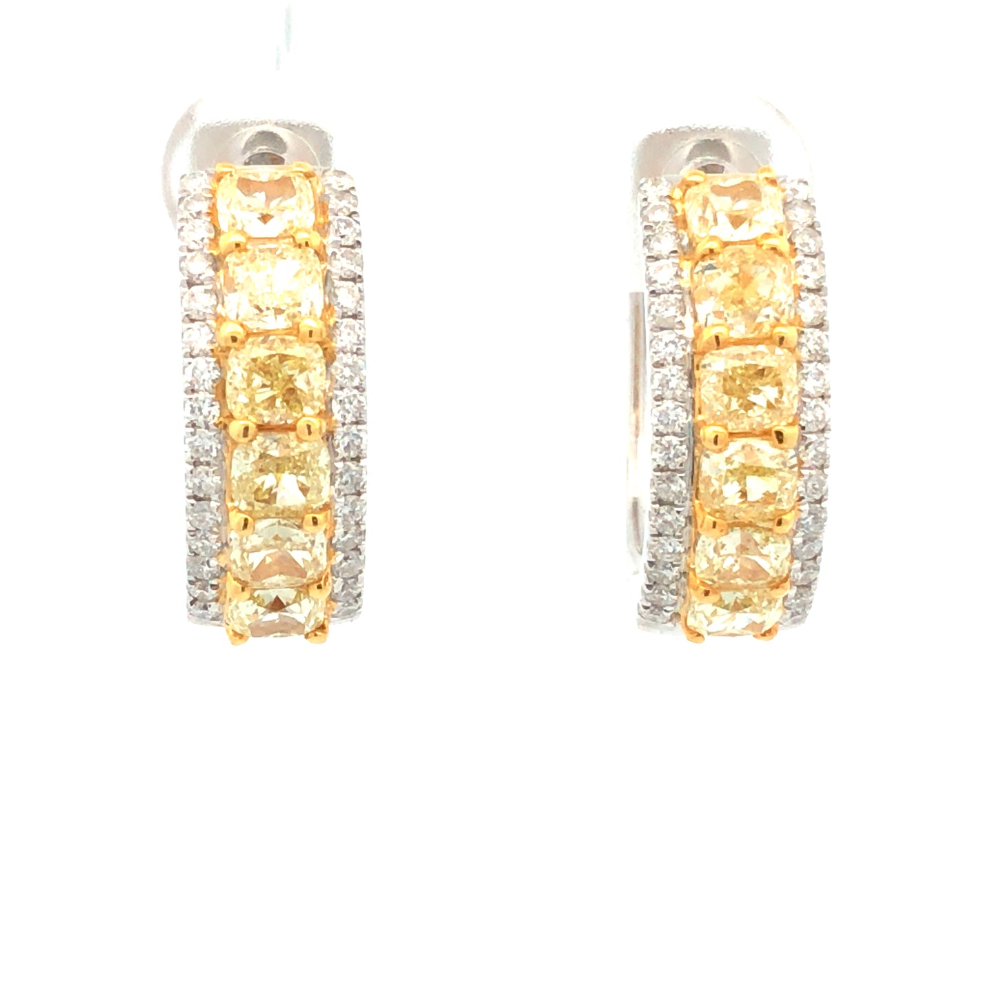 Yellow Diamond Earrings E13033