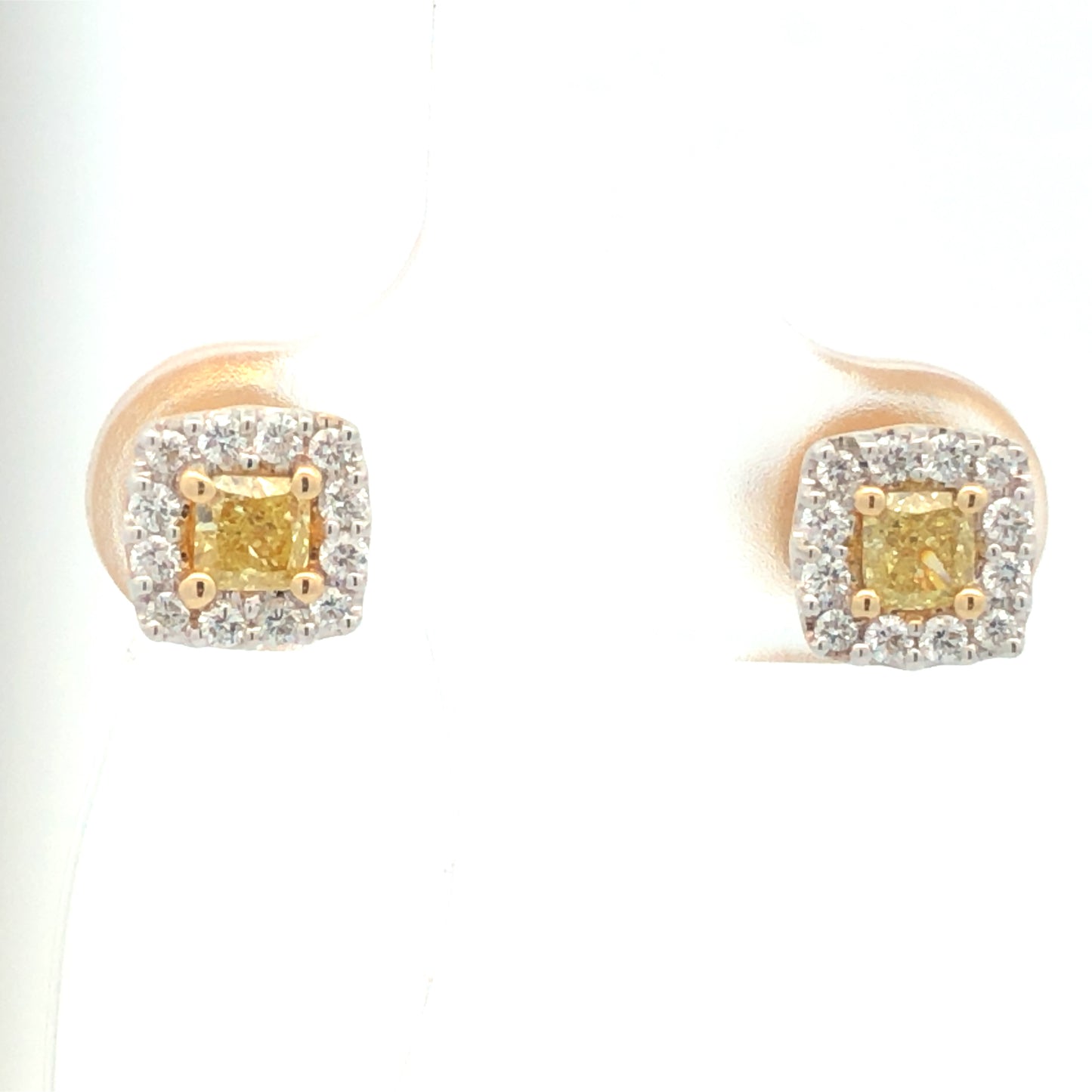 Yellow Diamond Earrings E13466