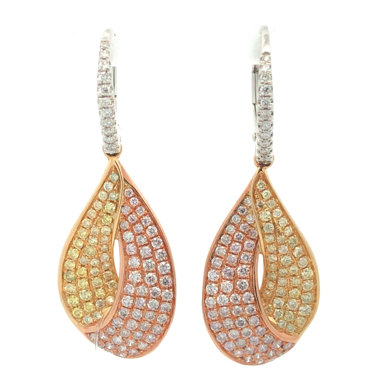 Yellow Diamond Earrings E13467