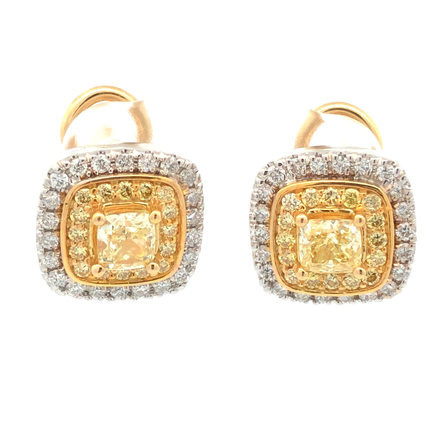 Yellow Diamond Earrings E13631