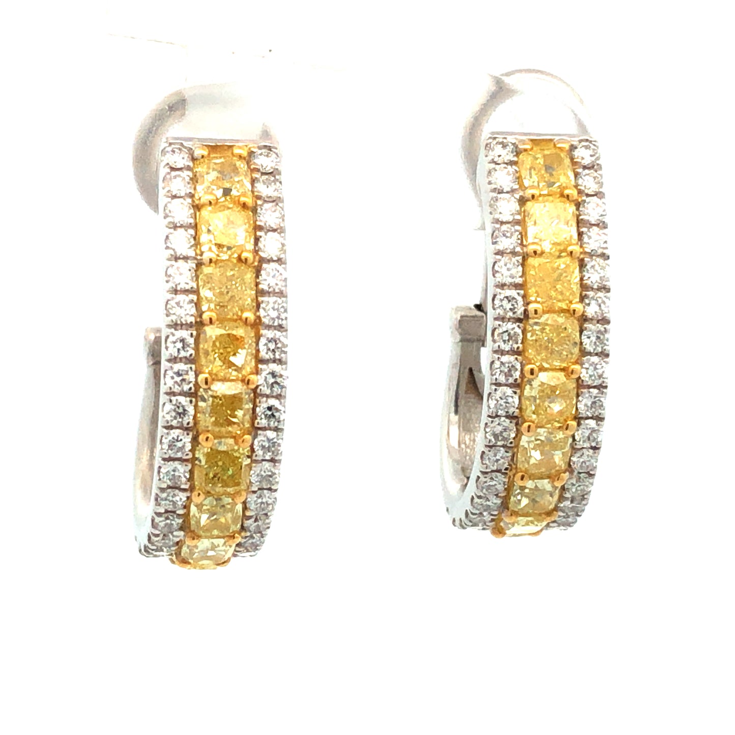 Yellow Diamond Earrings E13632