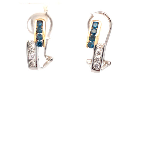 Blue Diamond Earring E13820