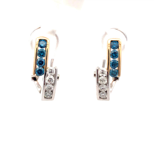 Blue Diamond Earring E13821