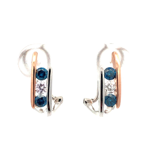 Blue Diamond Earring E13890
