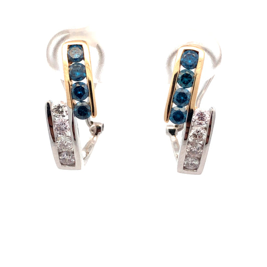 Blue Diamond Earring E13892