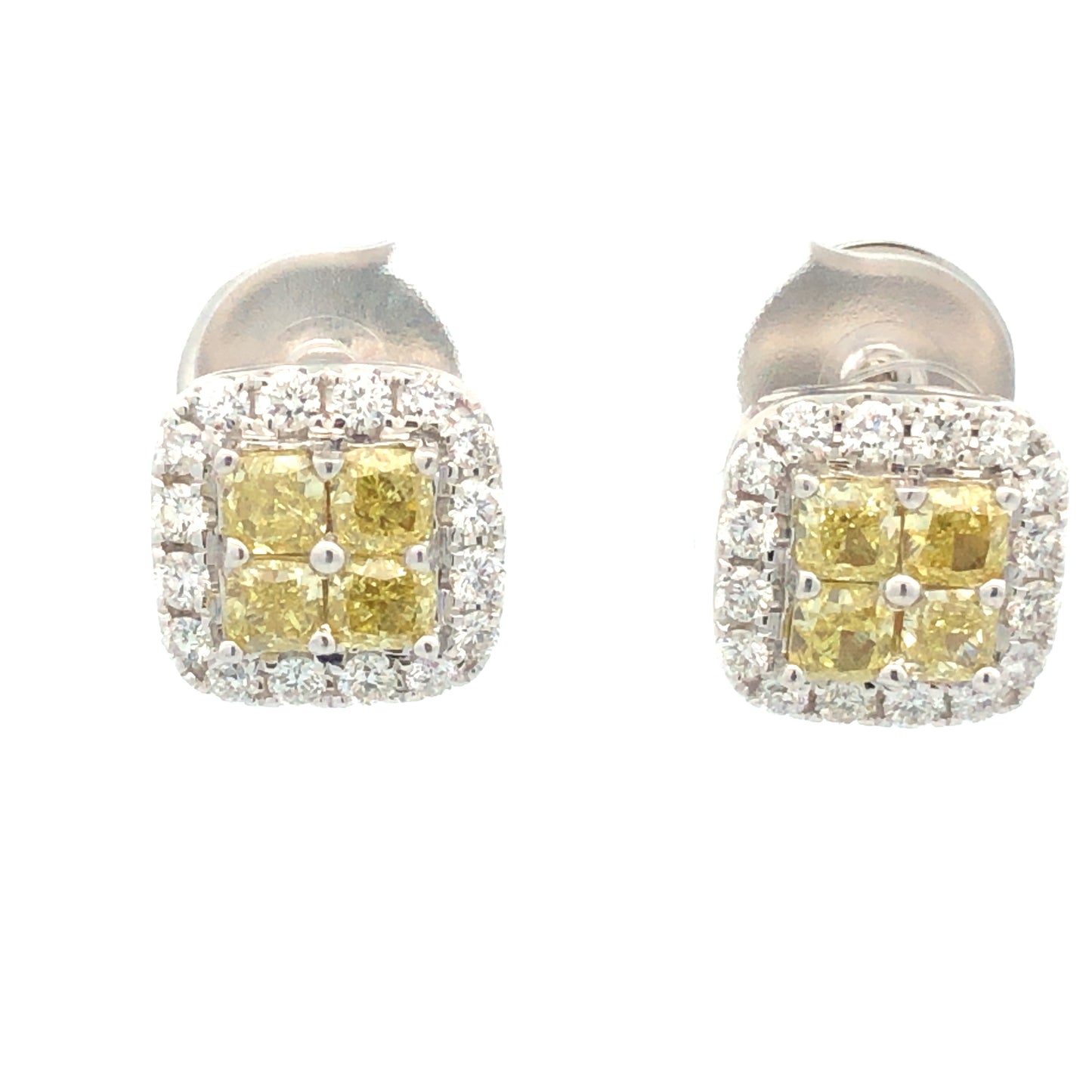Yellow Diamond Earrings E13944